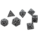 Magic Flame (White) - "Enchanted Zen" - 7 Piece DnD Dice Set | Acrylic RPG Gaming Dice