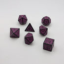 Magic Flame (Purple) - "Enchanted Royalty" - 7 Piece DnD Dice Set | Acrylic RPG Gaming Dice
