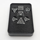Ancient Call "Elder Scroll" - 7 Piece DnD Dice Set | Metal RPG Gaming Dice
