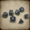 Ancient Call "Elder Scroll" - 7 Piece DnD Dice Set | Metal RPG Gaming Dice