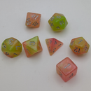 Summer's Joy - 7 Piece DnD Dice Set | Acrylic RPG Gaming Dice