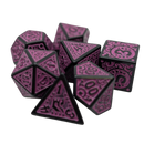 Magic Flame (Purple) - "Enchanted Royalty" - 7 Piece DnD Dice Set | Acrylic RPG Gaming Dice