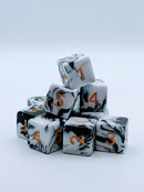 Voidlight 10d6 - DnD Dice Set | Acrylic RPG Gaming Dice