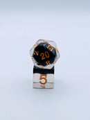 Whispered Void - 7 Piece DnD Dice Set | Acrylic RPG Gaming Dice