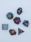 Glimmerfall - 7 Piece DnD Dice Set | Acrylic RPG Gaming Dice