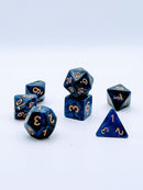 Celestial Tide - 7 Piece DnD Dice Set | Acrylic RPG Gaming Dice