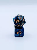 Celestial Tide - 7 Piece DnD Dice Set | Acrylic RPG Gaming Dice