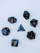 Celestial Tide - 7 Piece DnD Dice Set | Acrylic RPG Gaming Dice