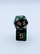 Nebula Grove - 7 Piece DnD Dice Set | Acrylic RPG Gaming Dice