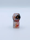 Heart of Shadows - 7 Piece DnD Dice Set | Resin RPG Gaming Dice