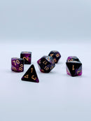 Astral Veil- 7 Piece DnD Dice Set | Acrylic RPG Gaming Dice
