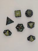 Venomfang's Gaze - 7 Piece DnD Dice Set | Metal RPG Gaming Dice