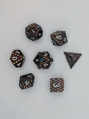Ansur's Gaze - 7 Piece DnD Dice Set | Metal RPG Gaming Dice