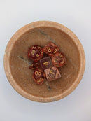 Ember Light - 7 Piece DnD Dice Set | Acrylic RPG Gaming Dice