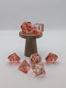 Ember Light - 7 Piece DnD Dice Set | Acrylic RPG Gaming Dice