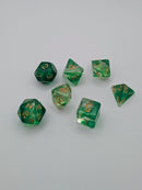Grove Light - 7 Piece DnD Dice Set | Acrylic RPG Gaming Dice