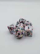 Rainbow Rupture - 7 Piece DnD Dice Set | Acrylic RPG Gaming Dice