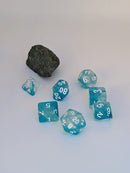 Seafoam Light - 7 Piece DnD Dice Set | Acrylic RPG Gaming Dice