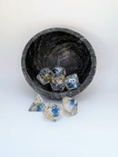 Azure Wilds - 7 Piece DnD Dice Set | Resin RPG Gaming Dice