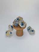 Azure Wilds - 7 Piece DnD Dice Set | Resin RPG Gaming Dice