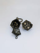 Gold Keys to the Hoard  - 8 Piece DnD Dice Set | Metal RPG Gaming Accessories
