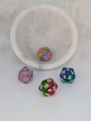 The Candy Court - 4 Piece D20 Dice Set | Acrylic RPG Gaming Dice