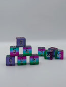 Borealis Inferno - 10D6 DnD Dice Set | Resin RPG Gaming Dice