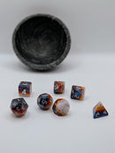 Captured Sunset - 7 Piece DnD Dice Set | Resin RPG Gaming Dice