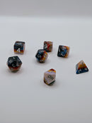 Captured Sunset - 7 Piece DnD Dice Set | Resin RPG Gaming Dice