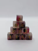 Heart of Shadows - 10d6 DnD Dice Set | Resin RPG Gaming Dice