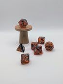 Dragon Resin - 7 Piece DnD Dice Set | Resin RPG Gaming Dice