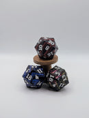Obsidian Rift - Giant D20 Chonk | Metal RPG Gaming Dice