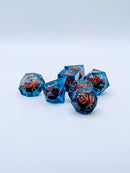 Beholder's Eye |  7 Piece Moving Eye DnD Dice Set | Acrylic RPG Gaming Dice