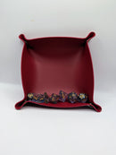 Red Collapsible 4 Sided Dice Tray