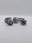The Weaver’s Diamonds – Clear 7-Piece Resin D&D Dice Set
