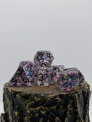 The Weaver’s Diamonds – Clear 7-Piece Resin D&D Dice Set