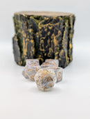 Moonlight Mist – White and Grey  7-Piece Resin D&D Dice Set
