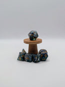 Sage Mist – Green and Blue  7-Piece Resin D&D Dice Set