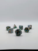 Sage Mist – Green and Blue  7-Piece Resin D&D Dice Set