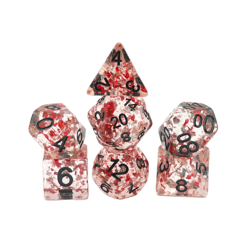 Poirot's Revelation - 7 Piece DnD Dice Set | Acrylic RPG Gaming Dice