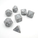 Quietus - 7 Piece DnD Dice Set | Acrylic RPG Gaming Dice