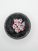 Red Rupture - 7 Piece DnD Dice Set | Acrylic RPG Gaming Dice
