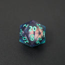 Remorhaz's Eye |  7 Piece Moving Eye DnD Dice Set | Acrylic RPG Gaming Dice