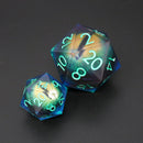 Remorhaz's Eye |  7 Piece Moving Eye DnD Dice Set | Acrylic RPG Gaming Dice