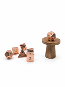 Dawn’s Alloy – Rose Gold Finish 7-Piece Metal D&D Dice Set