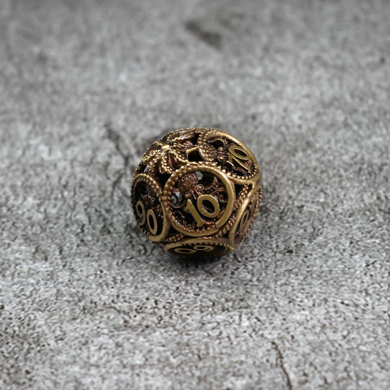 Rusted Mollusk - 7 Piece DnD Dice Set | Metal RPG Gaming Dice