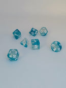 Seafoam Light - 7 Piece DnD Dice Set | Acrylic RPG Gaming Dice