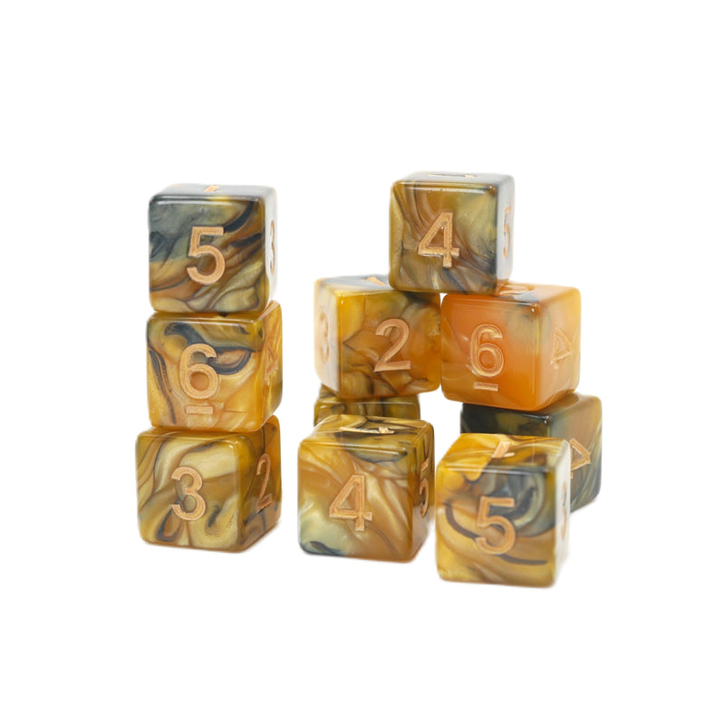 Saharan Sands 10d6 - DnD Dice Set | Acrylic RPG Gaming Dice