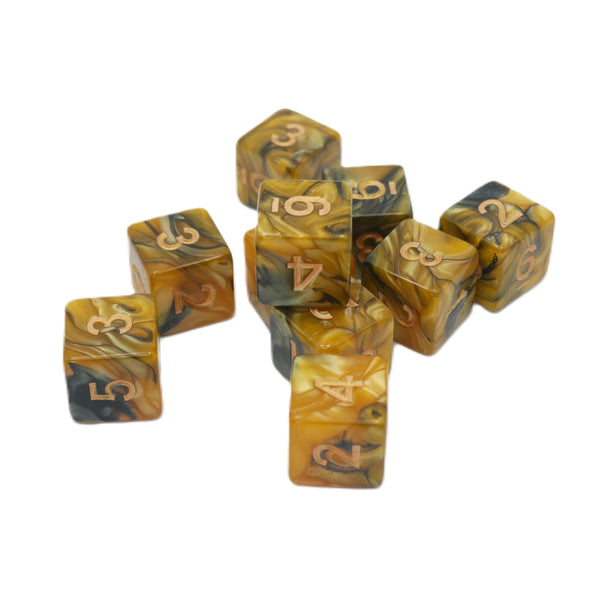 Saharan Sands 10d6 - DnD Dice Set | Acrylic RPG Gaming Dice