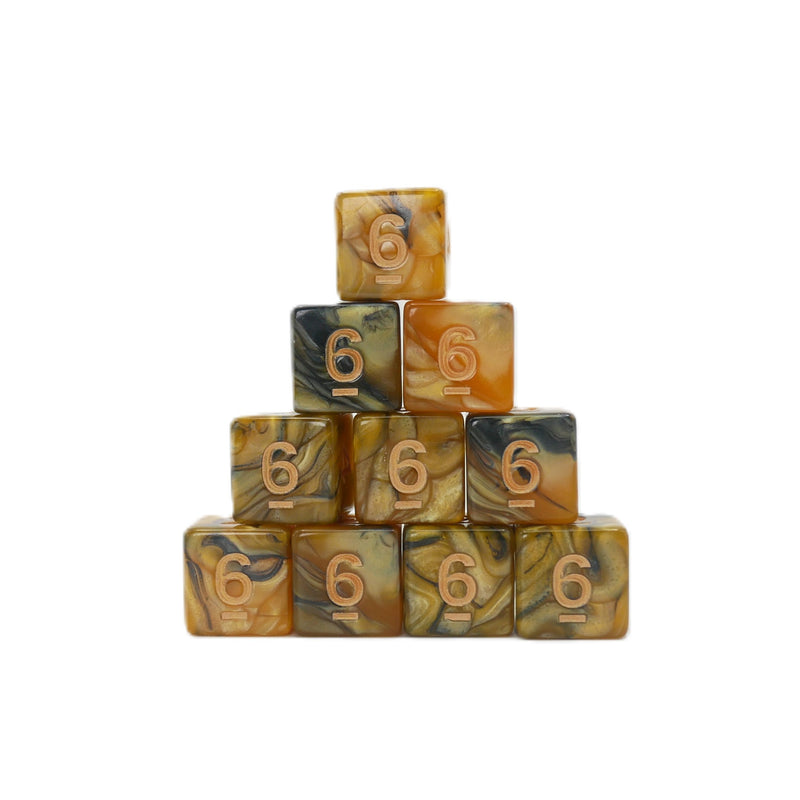 Saharan Sands 10d6 - DnD Dice Set | Acrylic RPG Gaming Dice